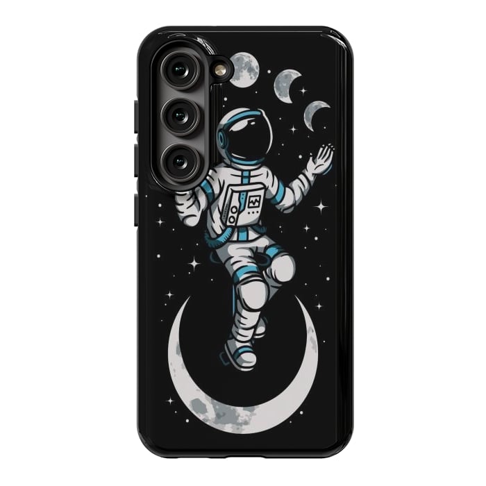 Galaxy S23 StrongFit Moono Cycle Astronaut by LM2Kone