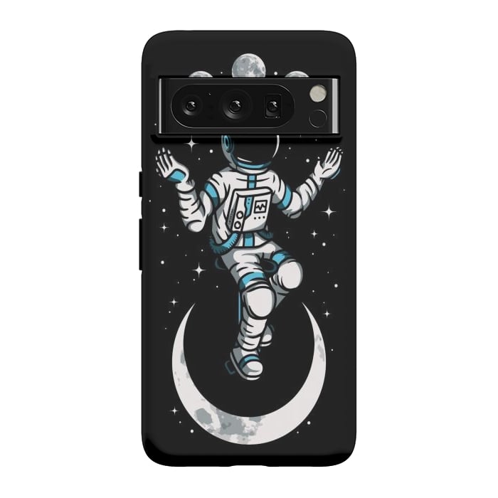 Pixel 8 Pro StrongFit Moono Cycle Astronaut by LM2Kone