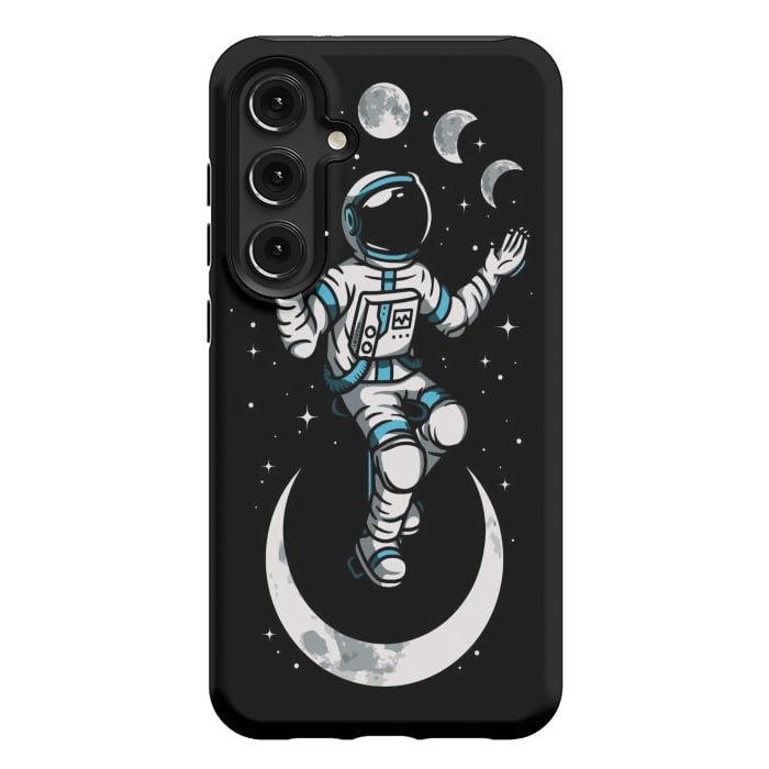 Galaxy S24 Plus StrongFit Moono Cycle Astronaut by LM2Kone