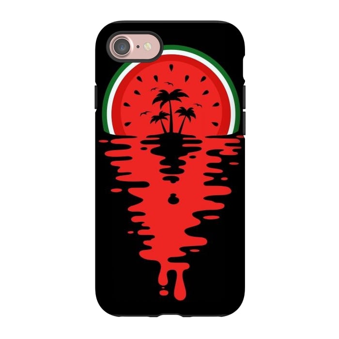 iPhone 7 StrongFit Sunset Watermelon Vaporwave by LM2Kone
