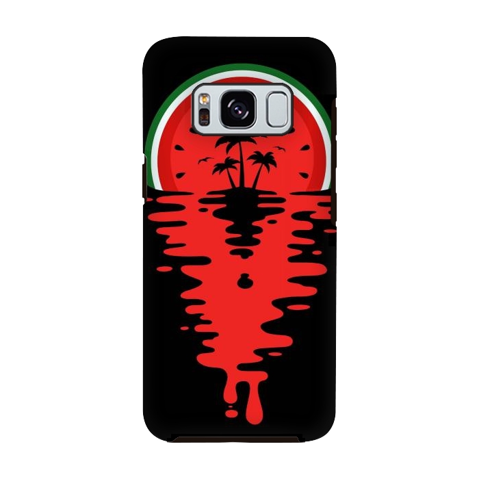 Galaxy S8 StrongFit Sunset Watermelon Vaporwave by LM2Kone