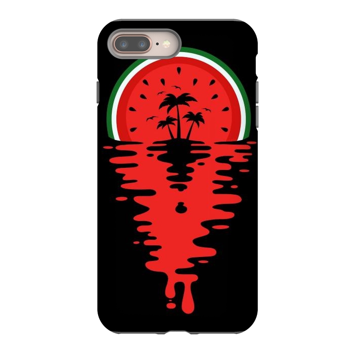 iPhone 8 plus StrongFit Sunset Watermelon Vaporwave by LM2Kone