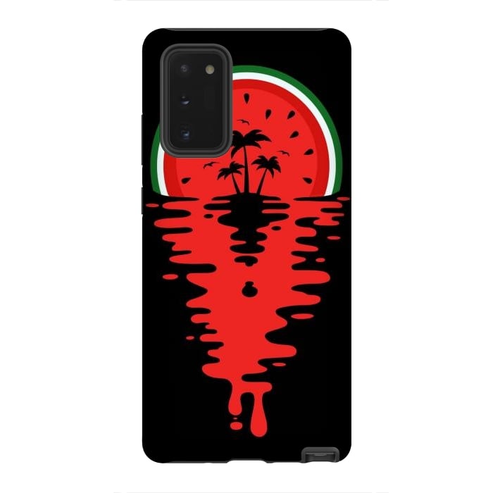 Galaxy Note 20 StrongFit Sunset Watermelon Vaporwave by LM2Kone