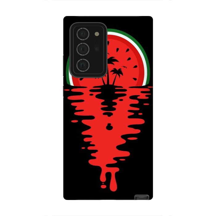 Galaxy Note 20 Ultra StrongFit Sunset Watermelon Vaporwave by LM2Kone