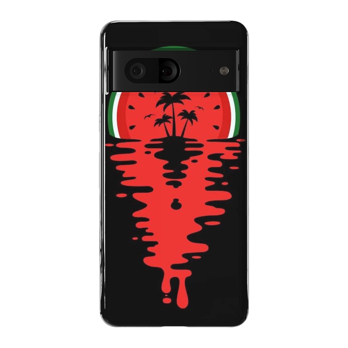 Pixel 7 StrongFit Sunset Watermelon Vaporwave by LM2Kone