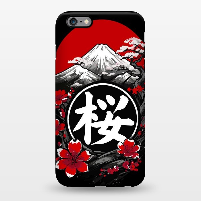 iPhone 6/6s plus StrongFit Mount Fuji Cherry Blossoms by LM2Kone