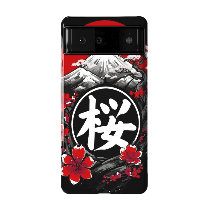 Pixel 6 StrongFit Mount Fuji Cherry Blossoms by LM2Kone