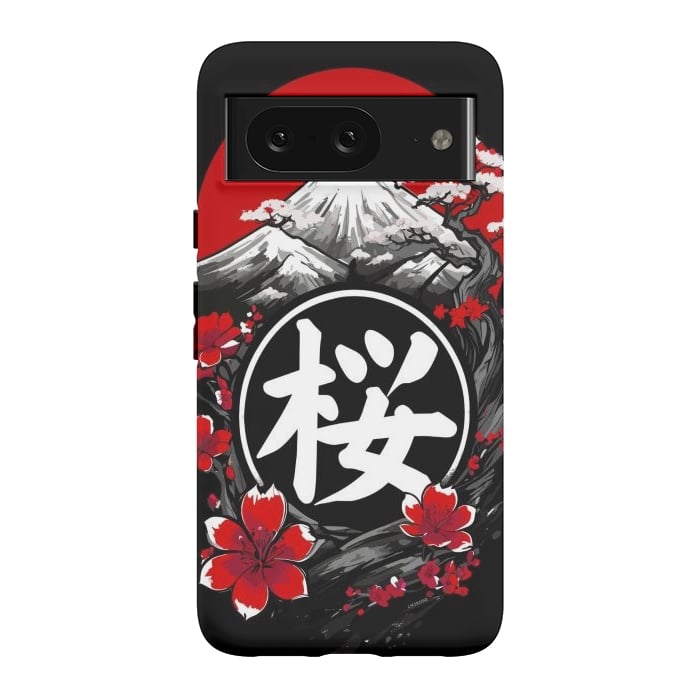 Pixel 8 StrongFit Mount Fuji Cherry Blossoms by LM2Kone