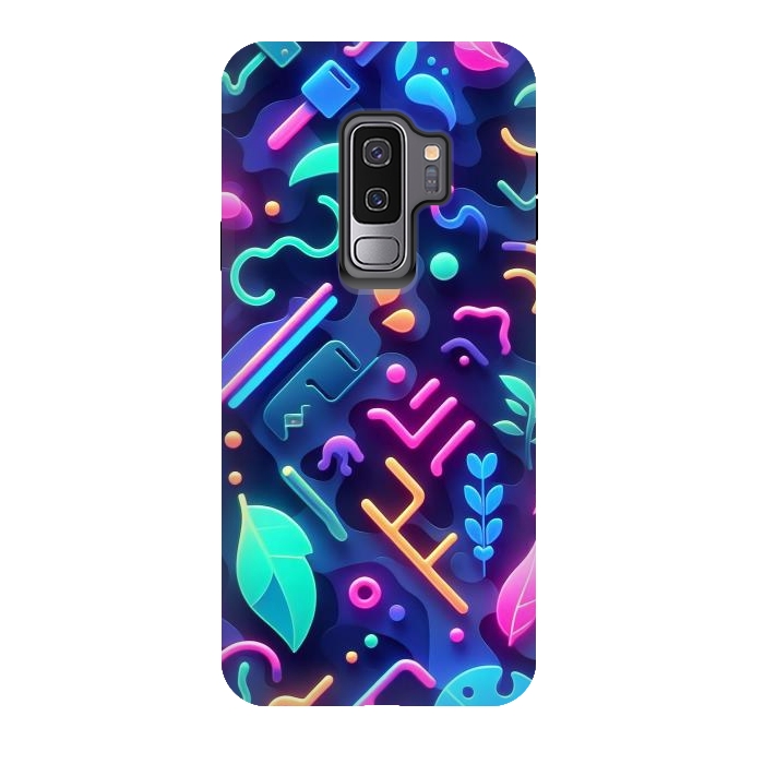 Galaxy S9 plus StrongFit Neon Nature by JohnnyVillas