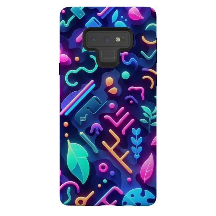 Galaxy Note 9 StrongFit Neon Nature by JohnnyVillas