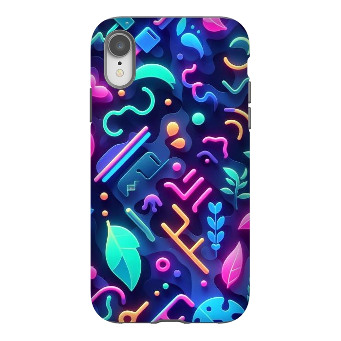 iPhone Xr StrongFit Neon Nature by JohnnyVillas