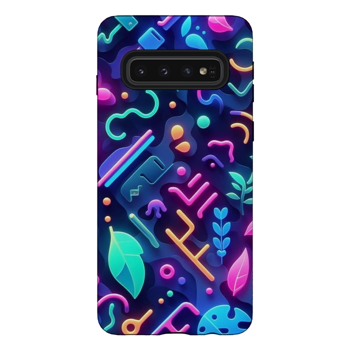 Galaxy S10 StrongFit Neon Nature by JohnnyVillas