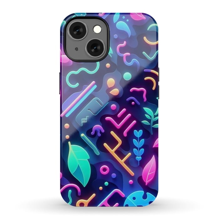 iPhone 13 StrongFit Neon Nature by JohnnyVillas