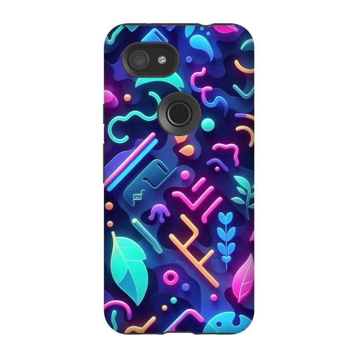 Pixel 3A StrongFit Neon Nature by JohnnyVillas