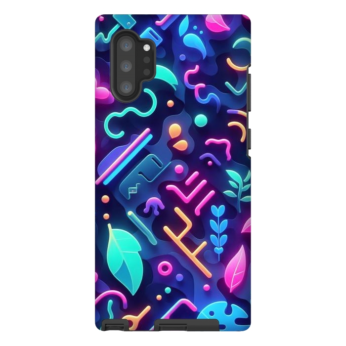 Galaxy Note 10 plus StrongFit Neon Nature by JohnnyVillas