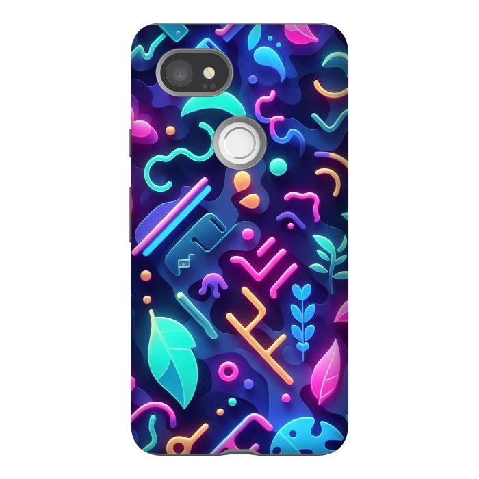 Pixel 2XL StrongFit Neon Nature by JohnnyVillas