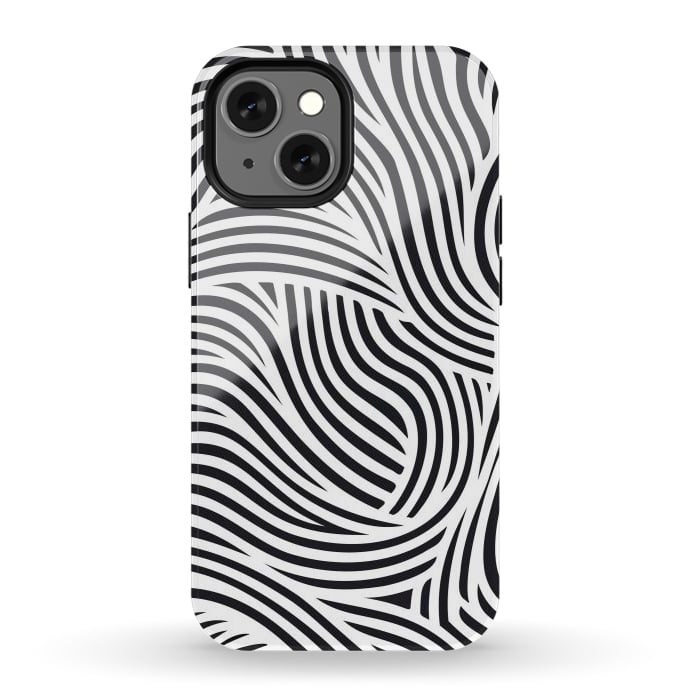 iPhone 12 mini StrongFit Zebra Chic by JohnnyVillas