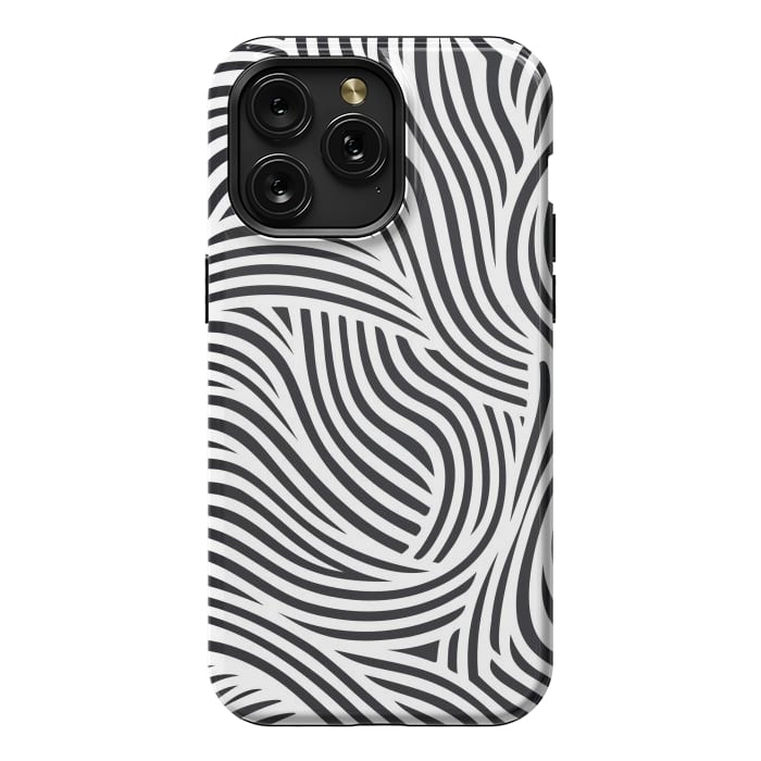 iPhone 15 Pro Max StrongFit Zebra Chic by JohnnyVillas