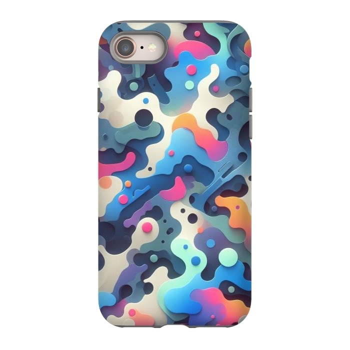 iPhone 8 StrongFit Plastic 3D Camo by JohnnyVillas