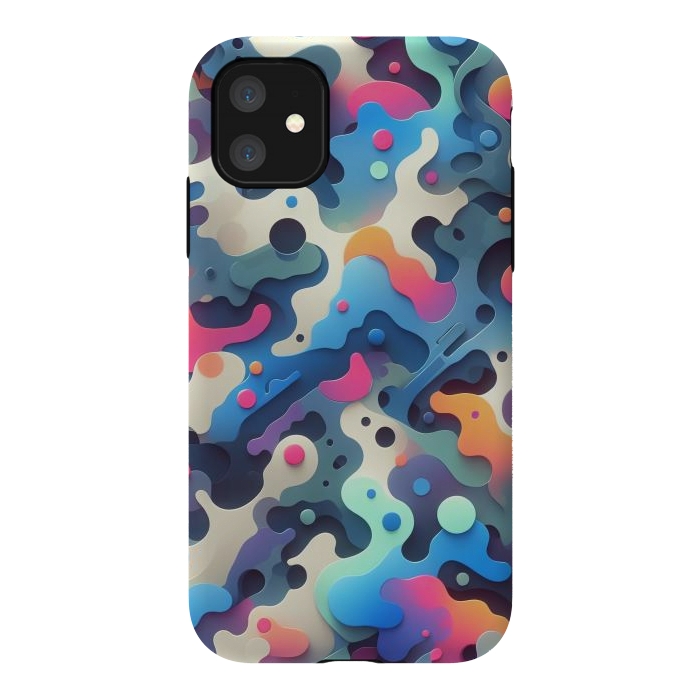 iPhone 11 StrongFit Plastic 3D Camo by JohnnyVillas