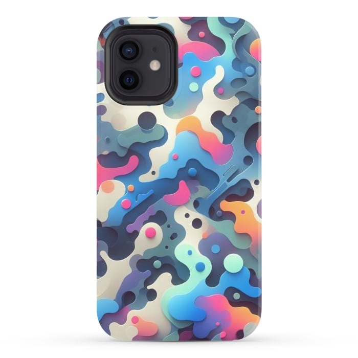 iPhone 12 StrongFit Plastic 3D Camo by JohnnyVillas