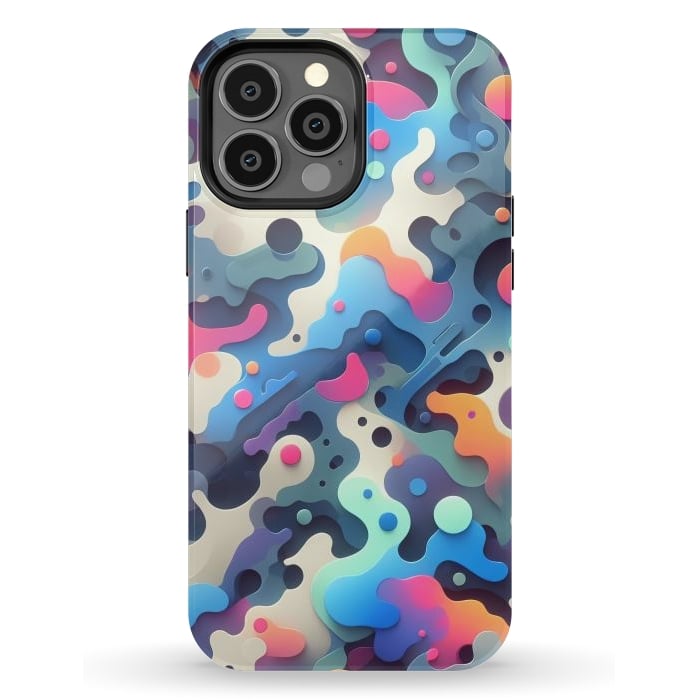 iPhone 13 Pro Max StrongFit Plastic 3D Camo by JohnnyVillas