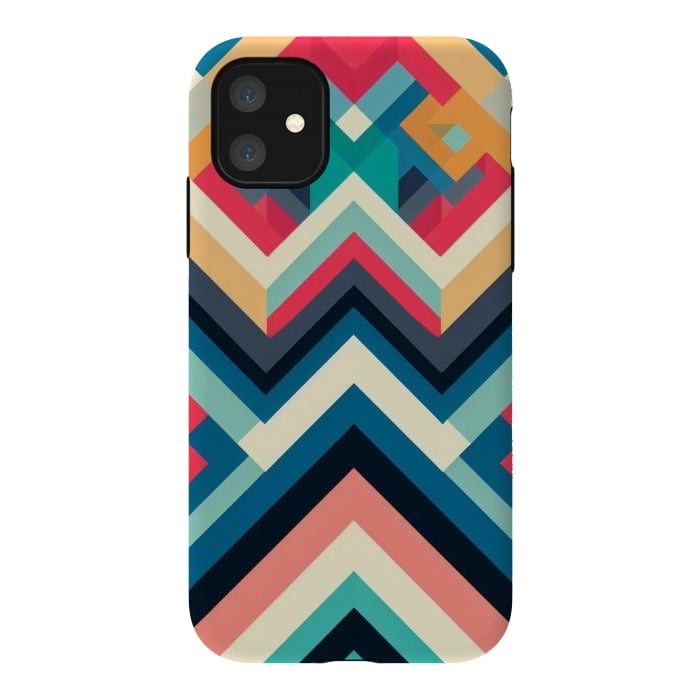 iPhone 11 StrongFit Culture Chevron by JohnnyVillas