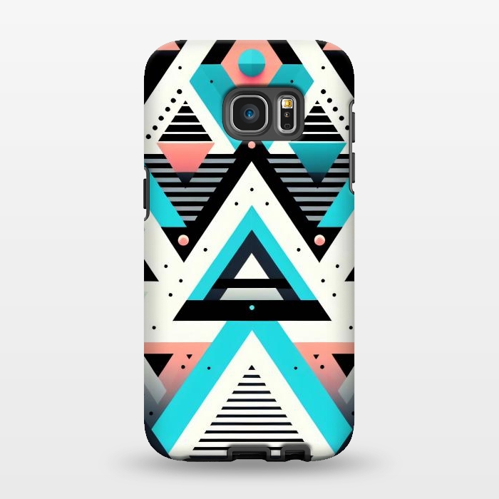 Galaxy S7 EDGE StrongFit Abstract Triangles by JohnnyVillas