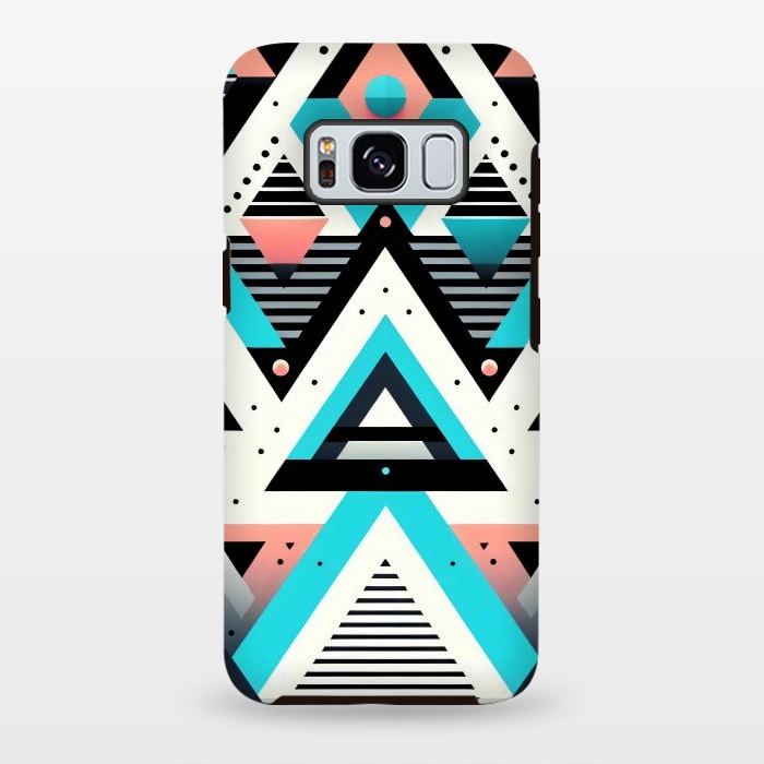 Galaxy S8 plus StrongFit Abstract Triangles by JohnnyVillas