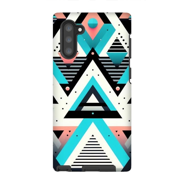 Galaxy Note 10 StrongFit Abstract Triangles by JohnnyVillas