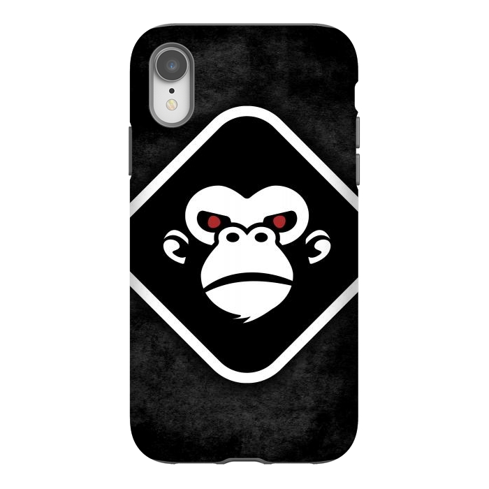 iPhone Xr StrongFit Monkey logo by Manuvila