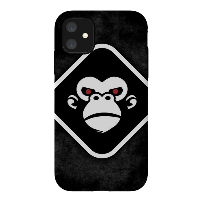 iPhone 11 StrongFit Monkey logo by Manuvila