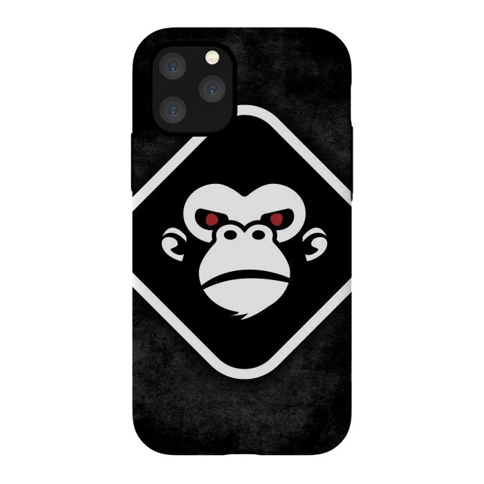 iPhone 11 Pro StrongFit Monkey logo by Manuvila