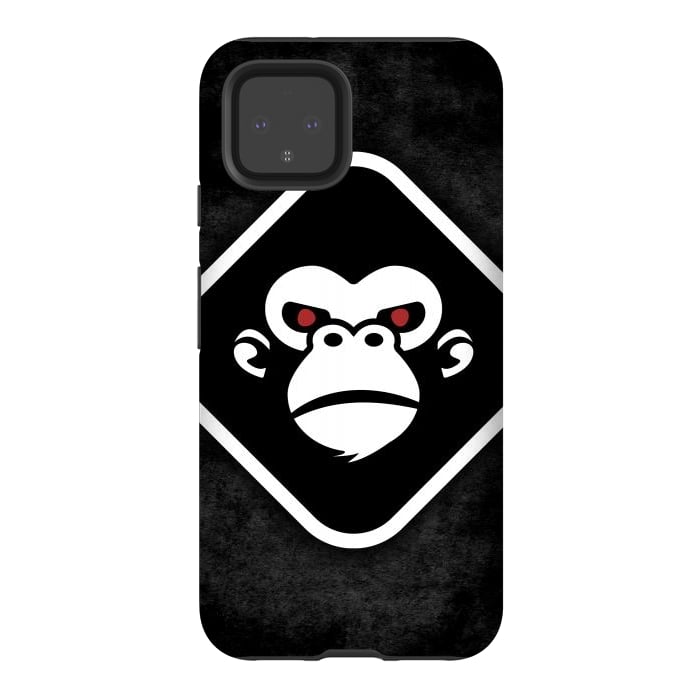 Pixel 4 StrongFit Monkey logo by Manuvila