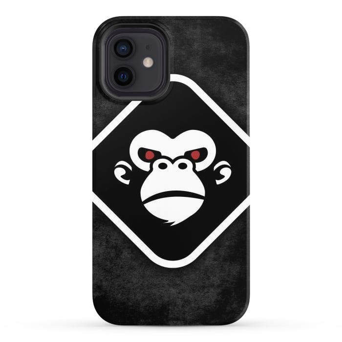 iPhone 12 StrongFit Monkey logo by Manuvila