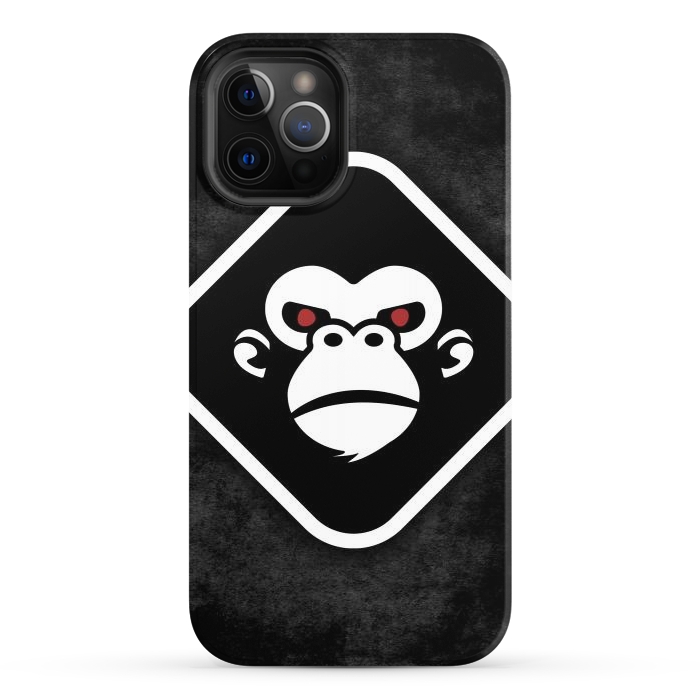 iPhone 12 Pro StrongFit Monkey logo by Manuvila