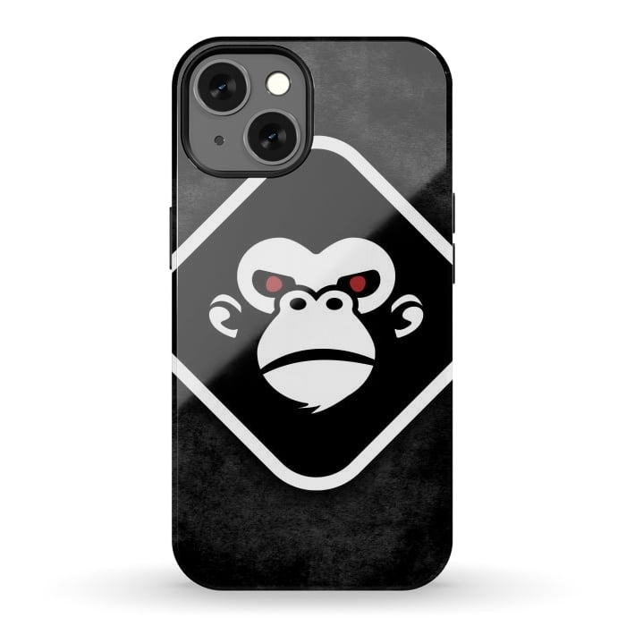 iPhone 13 StrongFit Monkey logo by Manuvila