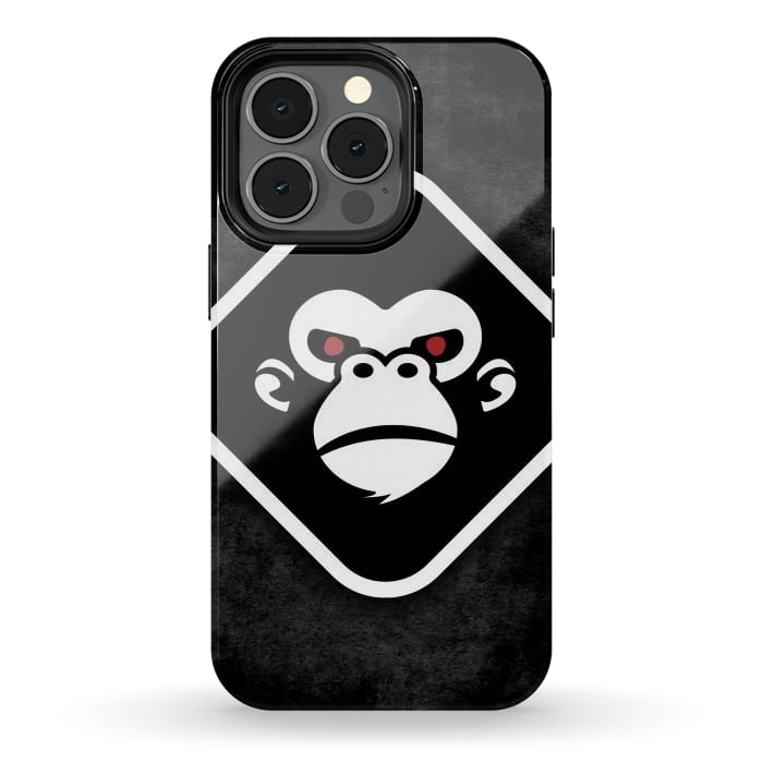 iPhone 13 pro StrongFit Monkey logo by Manuvila