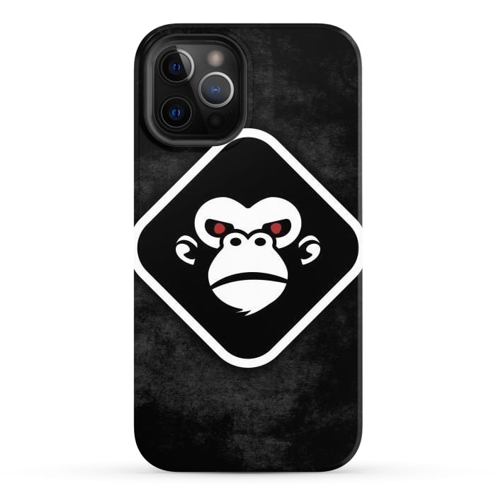 iPhone 12 Pro Max StrongFit Monkey logo by Manuvila