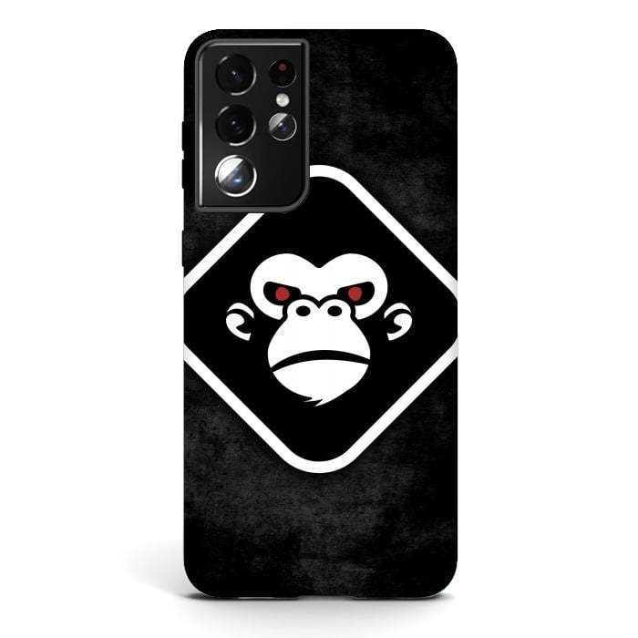 Galaxy S21 ultra StrongFit Monkey logo by Manuvila