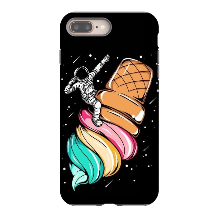 iPhone 8 plus StrongFit Ice Cream Astronaut by LM2Kone