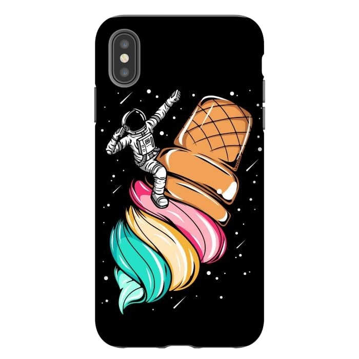 iPhone Xs Max StrongFit Ice Cream Astronaut by LM2Kone