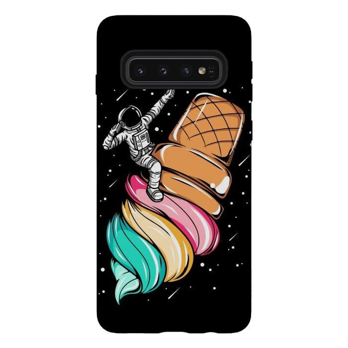 Galaxy S10 StrongFit Ice Cream Astronaut by LM2Kone