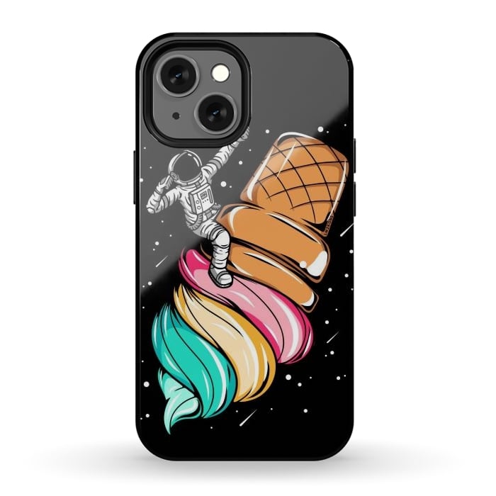 iPhone 13 mini StrongFit Ice Cream Astronaut by LM2Kone