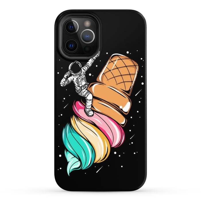 iPhone 12 Pro Max StrongFit Ice Cream Astronaut by LM2Kone