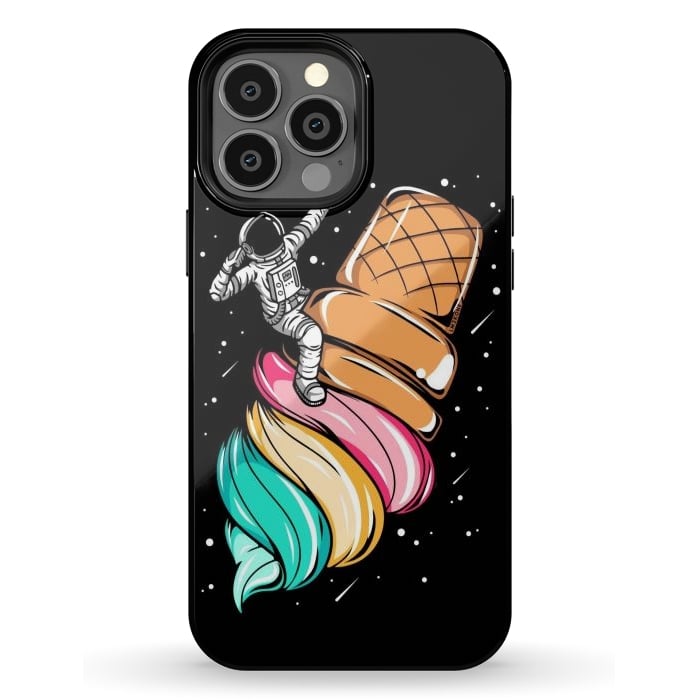 iPhone 13 Pro Max StrongFit Ice Cream Astronaut by LM2Kone