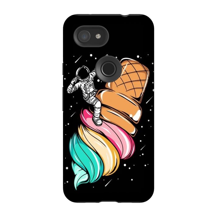 Pixel 3A StrongFit Ice Cream Astronaut by LM2Kone