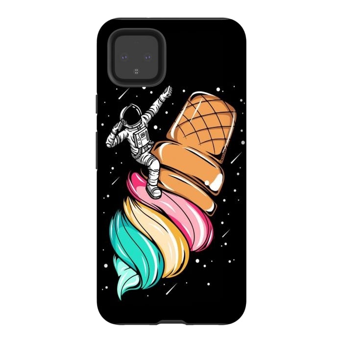 Pixel 4XL StrongFit Ice Cream Astronaut by LM2Kone
