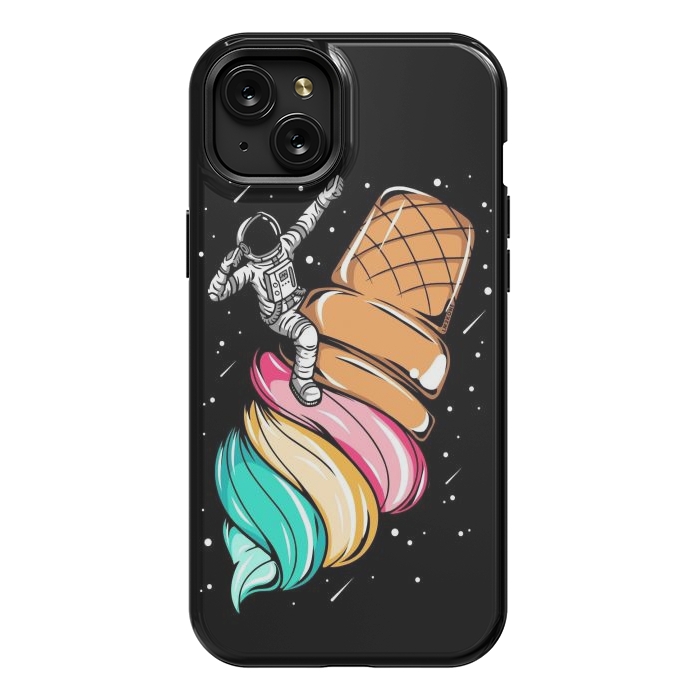 iPhone 15 Plus StrongFit Ice Cream Astronaut by LM2Kone