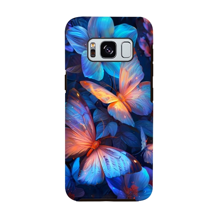 Galaxy S8 StrongFit magical night butterflies by haroulita